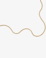 55cm (22") 5.5mm Width Semi Solid Diamond Cut Curb Chain in 10kt Yellow Gold