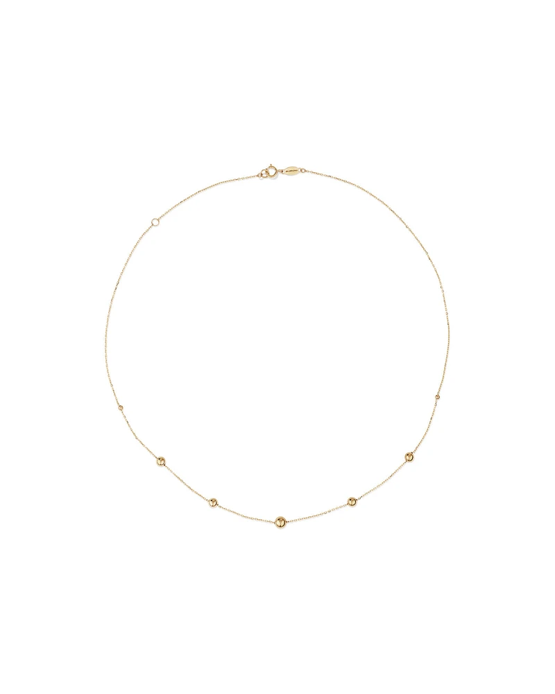 45cm (18") Bead Cable Chain in 10kt Yellow Gold