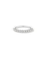 0.60 Carat TW Claw Set Round Brilliant Laboratory-Grown Diamond Wedding Ring in 14kt White Gold