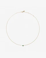 Emerald Trio Necklace in 10kt Yellow Gold