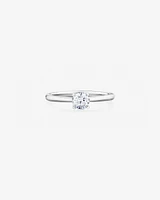 Evermore Certified Solitaire Engagement Ring with a Carat TW Diamond in 14kt White Gold