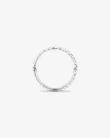 Hammered Finish Ring 10kt White Gold