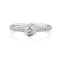 Sir Michael Hill Designer Engagement Ring with Carat TW of Diamonds in 18kt White Gold