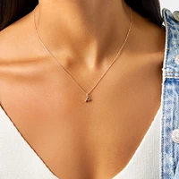 O Initial Pendant in 10kt Yellow Gold