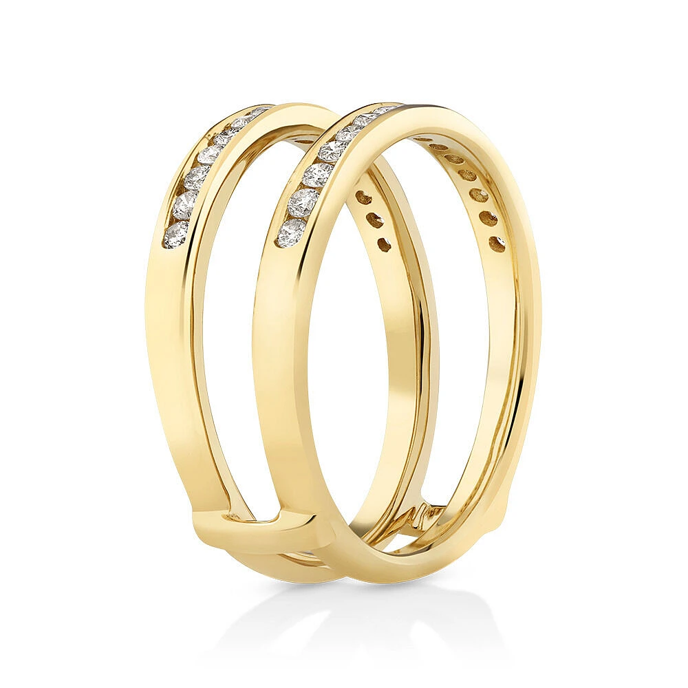 Evermore Enhancer Ring with 0.40 Carat TW Diamonds in 14kt Yellow Gold