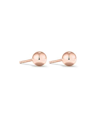 5mm Ball Stud Earrings in 10kt Rose Gold