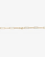 45cm (18”) 4.5mm Width Hollow Rectangular Link Chain in 10kt Yellow Gold