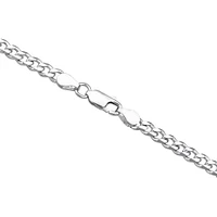 60cm (24") 4.3mm Width Curb Chain in Sterling Silver