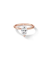 1.25 Carat TW Marquise Laboratory-Grown Diamond Solitaire Engagement Ring in 14kt White Gold
