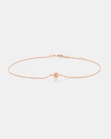 Bracelet with Morganite in 10kt Rose Gold