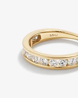 1.00 Carat TW Channel Set Laboratory-Grown Diamond Wedding Ring in 14kt Yellow Gold