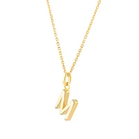 O Initial Pendant in 10kt Yellow Gold