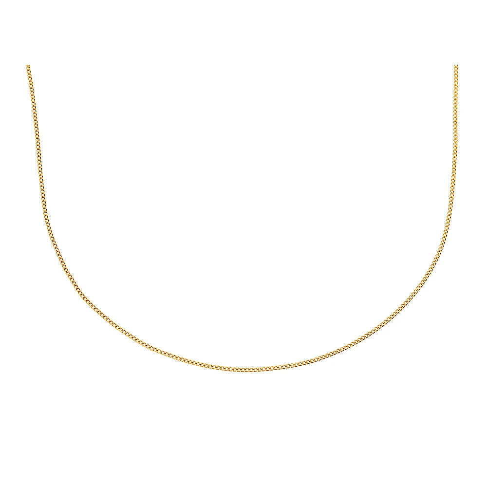 45cm (18") Curb Chain in 10kt Yellow Gold