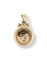 Quarter Sovereign Medallion Pendant in 10kt and 22kt Yellow Gold