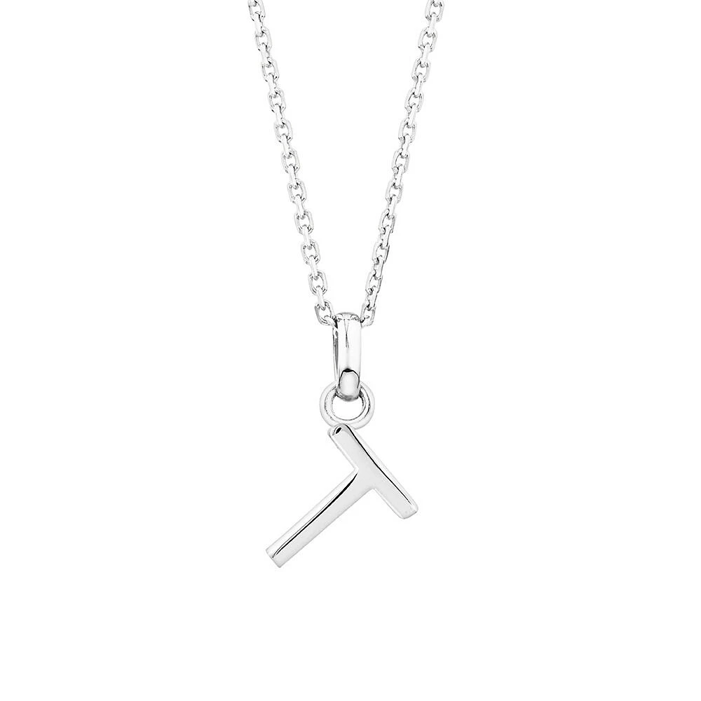 "U" Initial Pendant in Sterling Silver