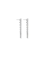 Drop Earrings with Carat TW of Diamonds in 18kt Gold