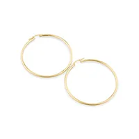 45mm Hoop Earrings in 10kt Yellow Gold