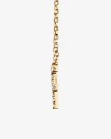 "K" Initial Necklace with 0.10 Carat TW of Diamonds in 10kt Yellow Gold