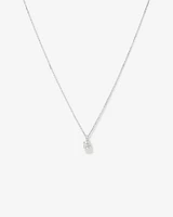 0.50 Carat TW Flawless Diamond Solitaire Pendant in 18kt White Gold