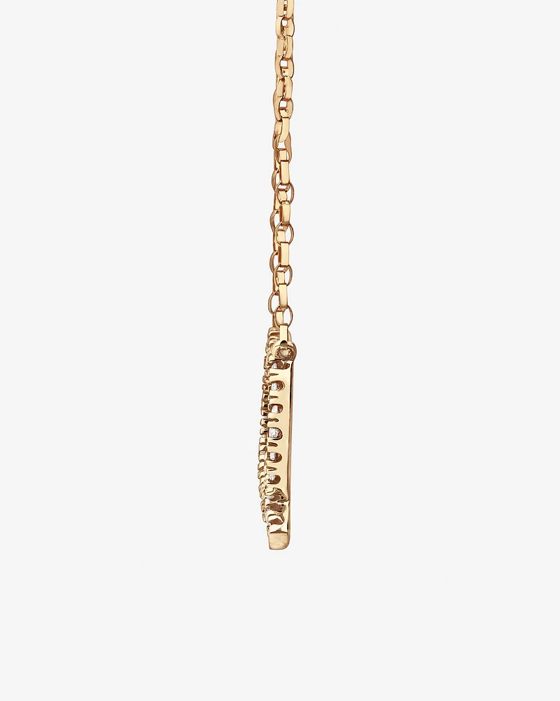 "K" Initial Necklace with 0.10 Carat TW of Diamonds in 10kt Yellow Gold