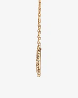 "K" Initial Necklace with 0.10 Carat TW of Diamonds in 10kt Yellow Gold