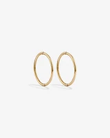 14mm Sleeper Earrings in 10kt Yellow Gold