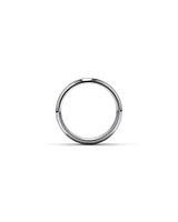 8mm Black Titanium Bevelled Edge Wedding Band