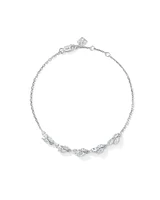 Cubic Zirconia Vine Bracelet in Sterling Silver