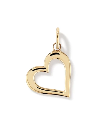 Open Love Heart Pendant in 10kt Yellow Gold