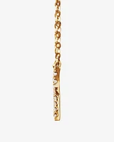 "K" Initial Necklace with 0.10 Carat TW of Diamonds in 10kt Yellow Gold