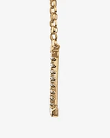 "K" Initial Necklace with 0.10 Carat TW of Diamonds in 10kt Yellow Gold