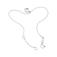 19cm (7.5") N Initial Bracelet in Sterling Silver