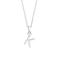 "Z" Initial Pendant in Sterling Silver