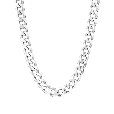 13mm Curb Chain in Sterling Silver