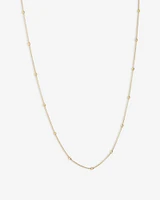 45cm (18") 2mm-2.5mm Width Adjustable Bead Necklace in 10kt Yellow Gold