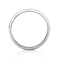 Alliance demi-jonc en argent sterling de 5 mm