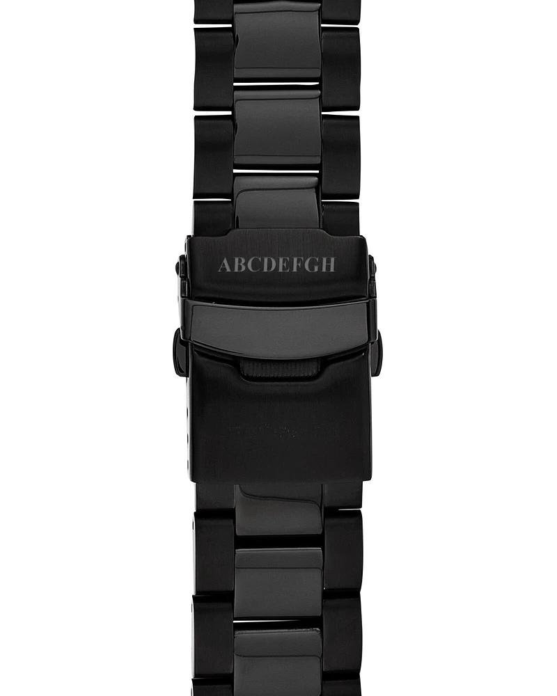 Men's Chronograph Watch in Black Tone Stainless Steel