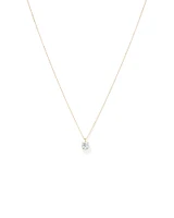 1.00 Carat TW Laboratory-Grown Diamond Solitaire Pendant in 14kt Gold