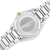 Montre Quartz Pour Hommes Deux Tons De 0,60 Carat Tw Diamant En Acier Inoxydable Ton Or Jaune