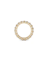 3.00 Carat TW Round Brilliant Laboratory-Grown Diamond Eternity Ring in 14kt Yellow Gold