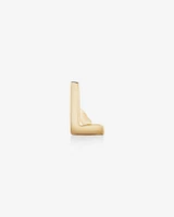 G Initial Single Stud Earring in 10kt Yellow Gold