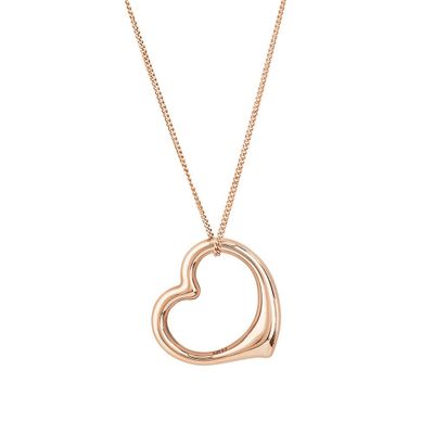 michael hill rose gold heart necklace