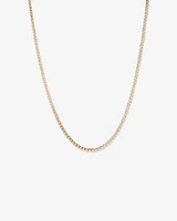50cm (20") Hollow Curb Chain in 10kt Yellow Gold