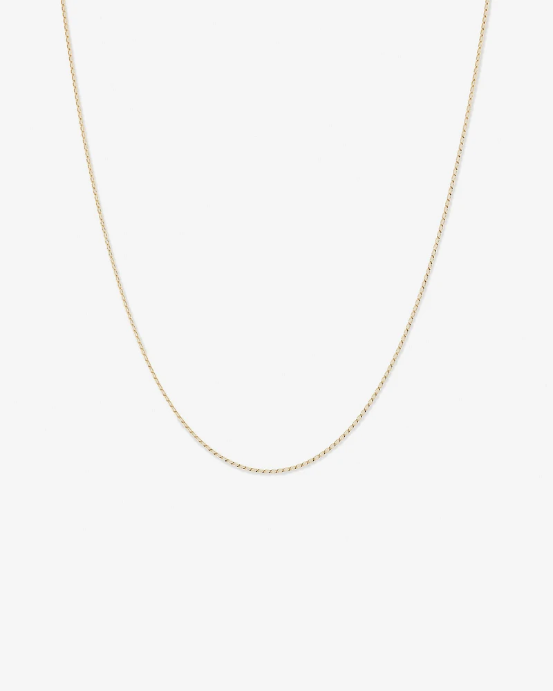 50cm (20") Fine Curb Chain in 10kt Yellow Gold