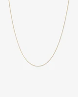 50cm (20") Fine Curb Chain in 10kt Yellow Gold