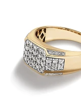 Men's Ring with 1 Carat TW of Diamonds in 10kt White & Yellow Gold