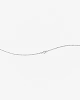A' Initial necklace with 0.10 Carat TW of Diamonds in 10kt White Gold