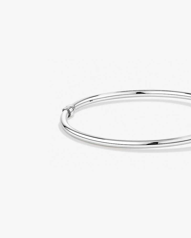 60mm Hollow Tube Bangle in Sterling Silver