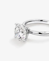 3.00 Carat TW Round Brilliant Laboratory-Grown Diamond Solitaire Engagement Ring in Platinum