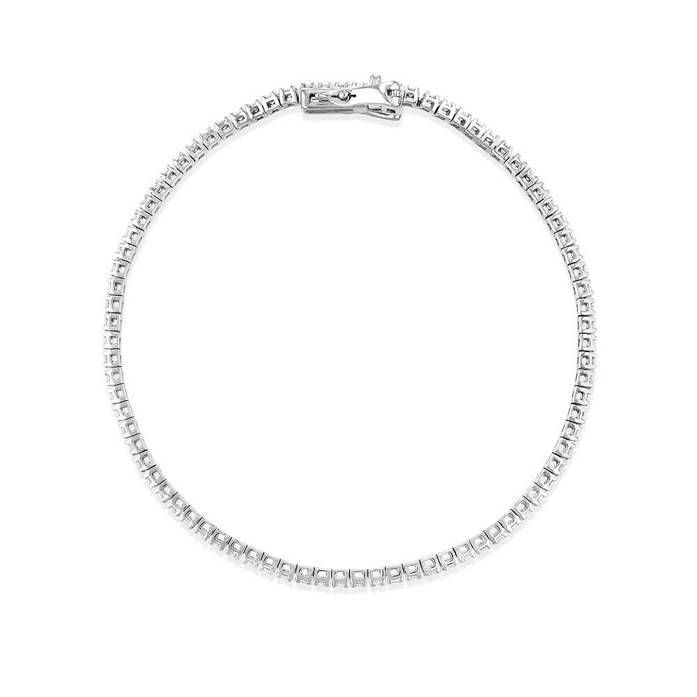 1.64 Carat TW Diamond Tennis Bracelet in 10kt White Gold